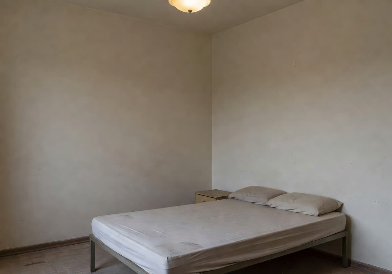 Bedroom before DecorAI AI Cozy Modern Style makeover