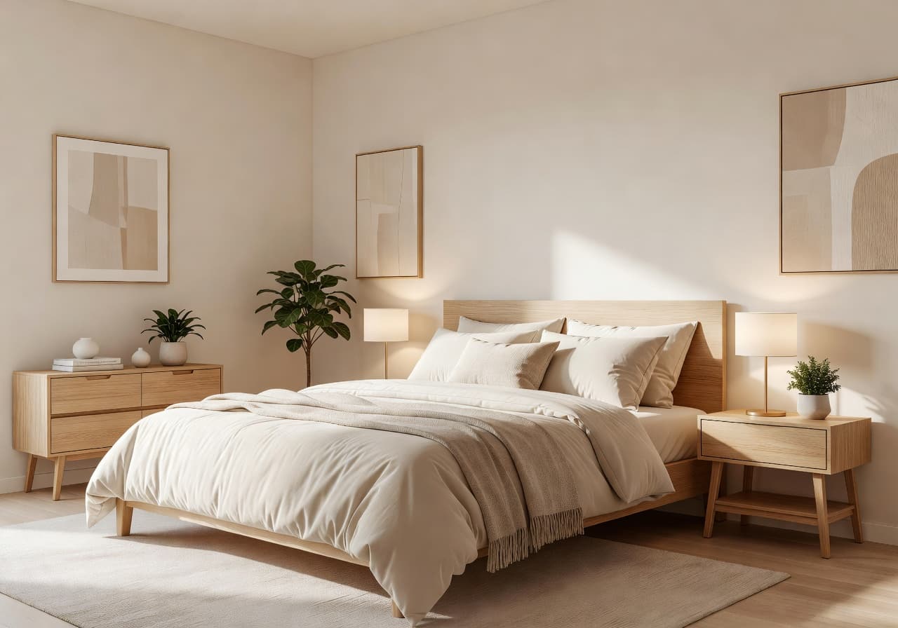 Bedroom after DecorAI AI Cozy Modern Style makeover